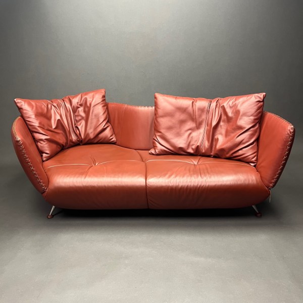 Linea Due Canapé De Sede Cuir Living Cherry DS-102