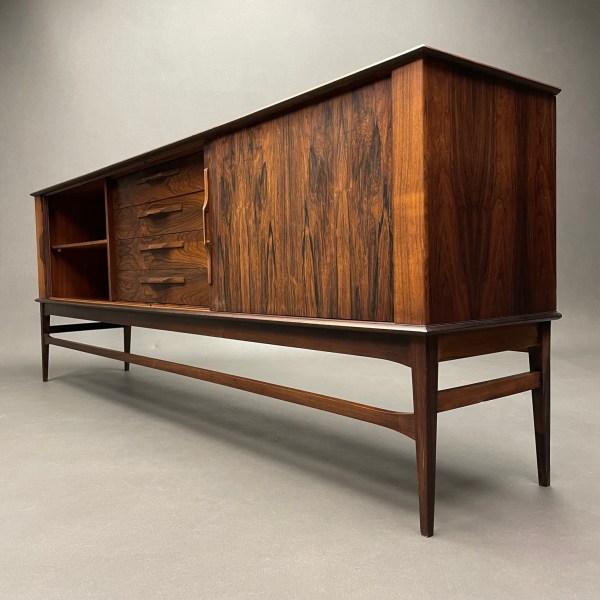 Linea Due Enfilade Tambour 1960 Palissandre