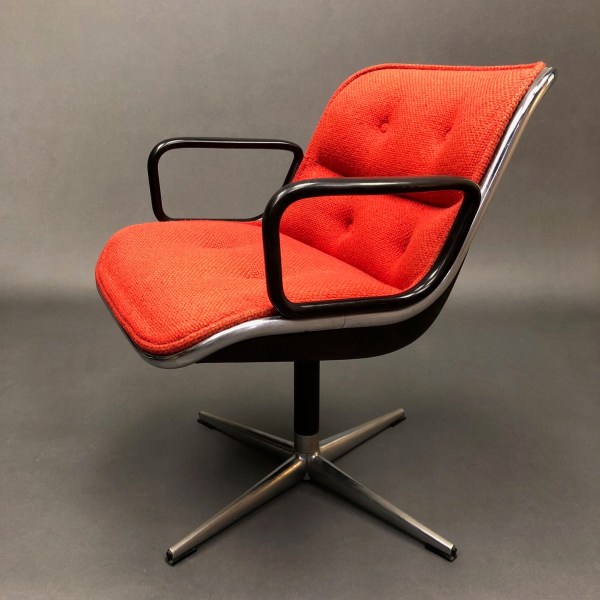 Linea Due Fauteuil Rouge Charles Pollock Knoll