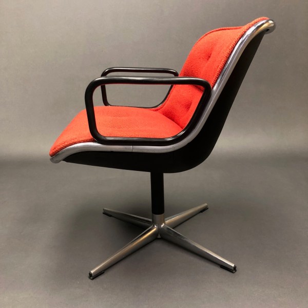 Linea Due Fauteuil Rouge Charles Pollock Knoll