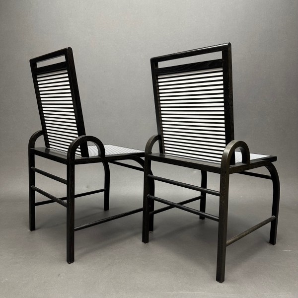 Linea Due Lot De 2 Chaises Liverpool George Sowden Memphis Milano