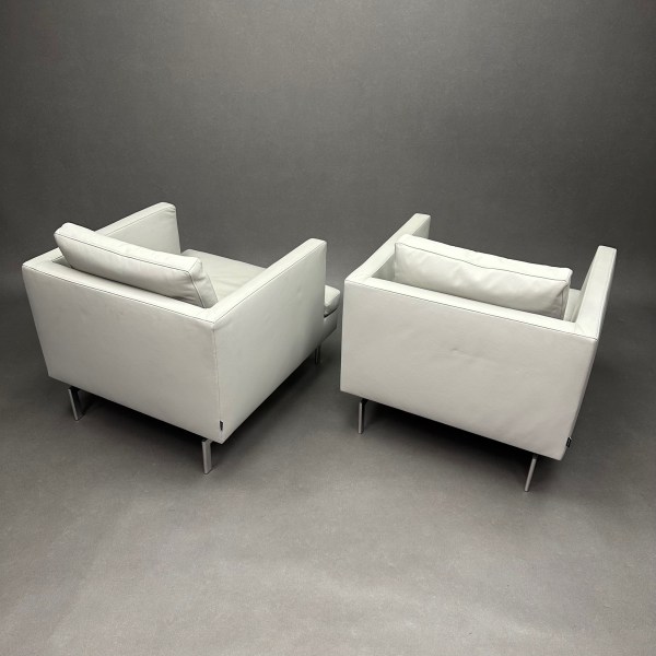 Linea Due Lot De 2 Fauteuils Cuir Stricto Sensu Didier Gomez Cinna