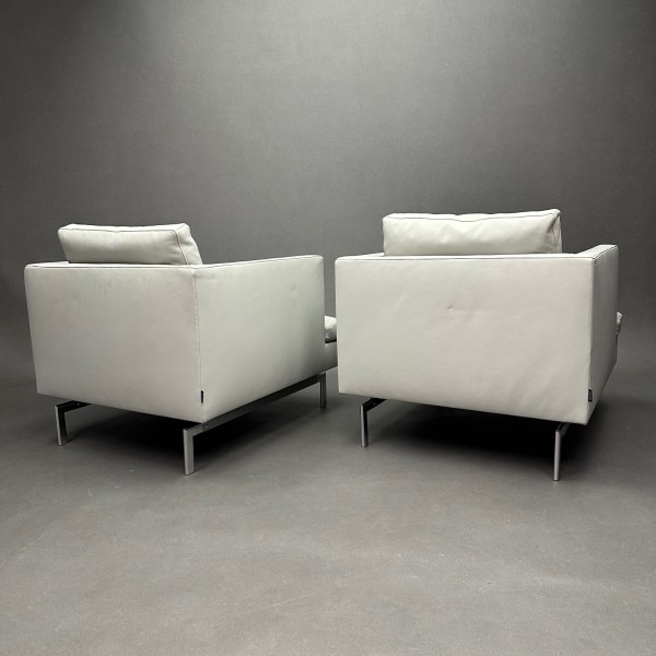 Linea Due Lot De 2 Fauteuils Cuir Stricto Sensu Didier Gomez Cinna