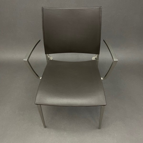 Linea Due Lot De 2 Fauteuils Sand Cuir Dondoli E Pocci Desalto