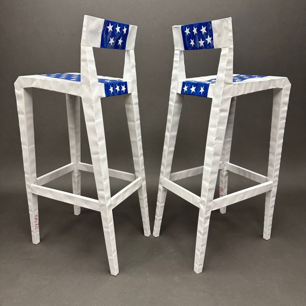 Linea Due Lot De 2 Tabourets Mister Bugatti “America” Série Limitée François Azambourg Cappellini N°31&32