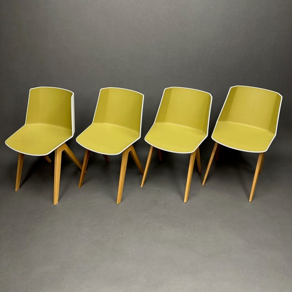 Linea Due Lot De 4 Chaises Aïku Chair Jean-Marie Massaud MDF Italia