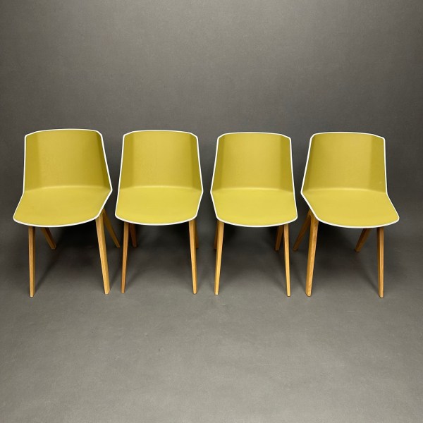 Linea Due Lot De 4 Chaises Aïku Chair Jean-Marie Massaud MDF Italia