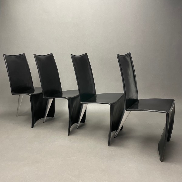 linea due Lot de 4 chaises Ed Archer Philippe Starck Driade
