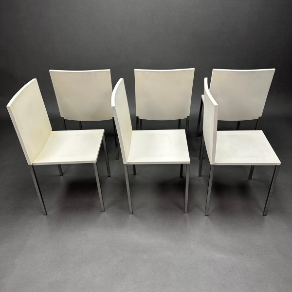 Linea Due Lot De 6 Chaises Hit Dante Bonuccelli Lamm