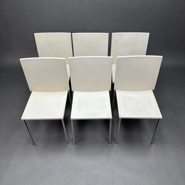linea due Lot de 6 Chaises Hit Dante Bonuccelli Lamm
