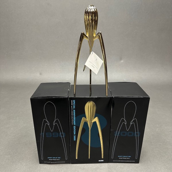 Linea Due Presse-agrumes Juicy Salif Plaqué Or Serie Limitée Et Numerotée Philippe Starck Alessi