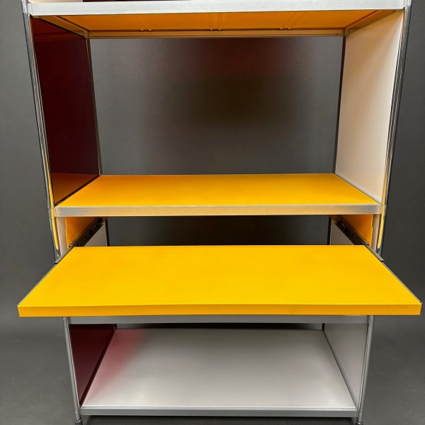 Linea Due Système Bibliothèque/Secrétaire/Meuble Platine Vinyle SEC Alfredo Häberli Alias