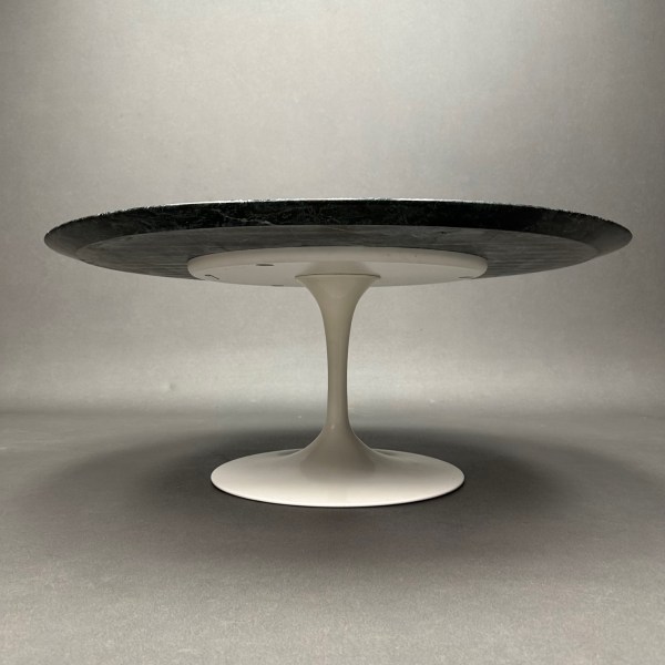 Linea Due Table Basse Tulipe Ø91 Marbre Verde Alpi Eero Saarinen Knoll