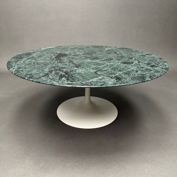 linea due Table Basse Tulipe Ø91 marbre Verde Alpi Eero Saarinen Knoll