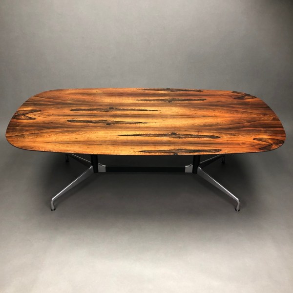 Linea Due Table Segmented Plateau En Palissandre Charles & Ray Eames Vitra