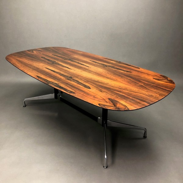 Linea Due Table Segmented Plateau En Palissandre Charles & Ray Eames Vitra
