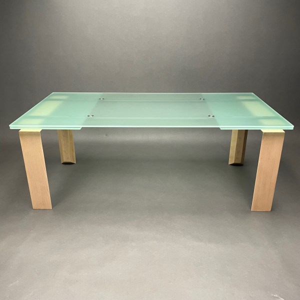 Linea Due Table Stilt Verre Dépoli Decoma Design Desalto