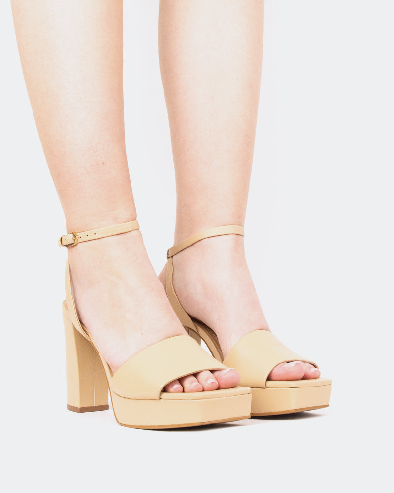 L'intervalle Caicos Chameau Leather/Cuir Chameau Chameau