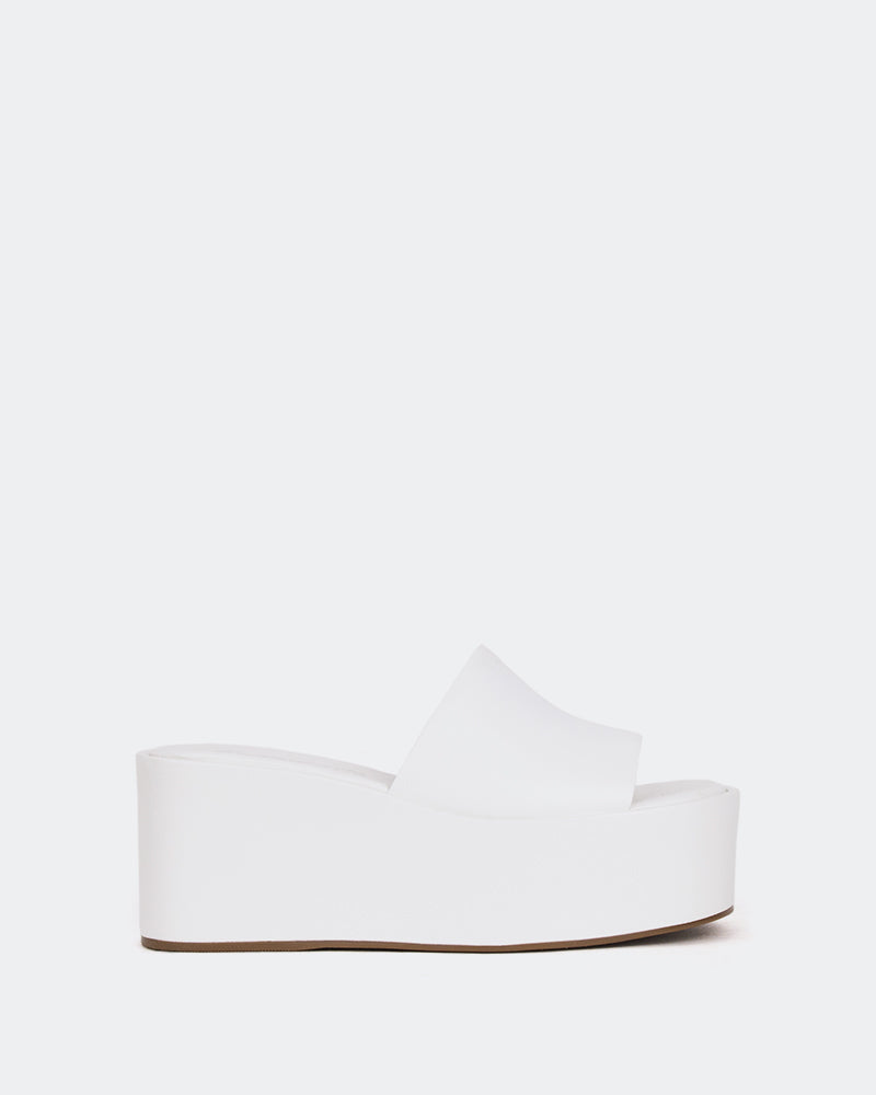 l'intervalle Cathedral Blanc Leather/Cuir Blanc Blanc