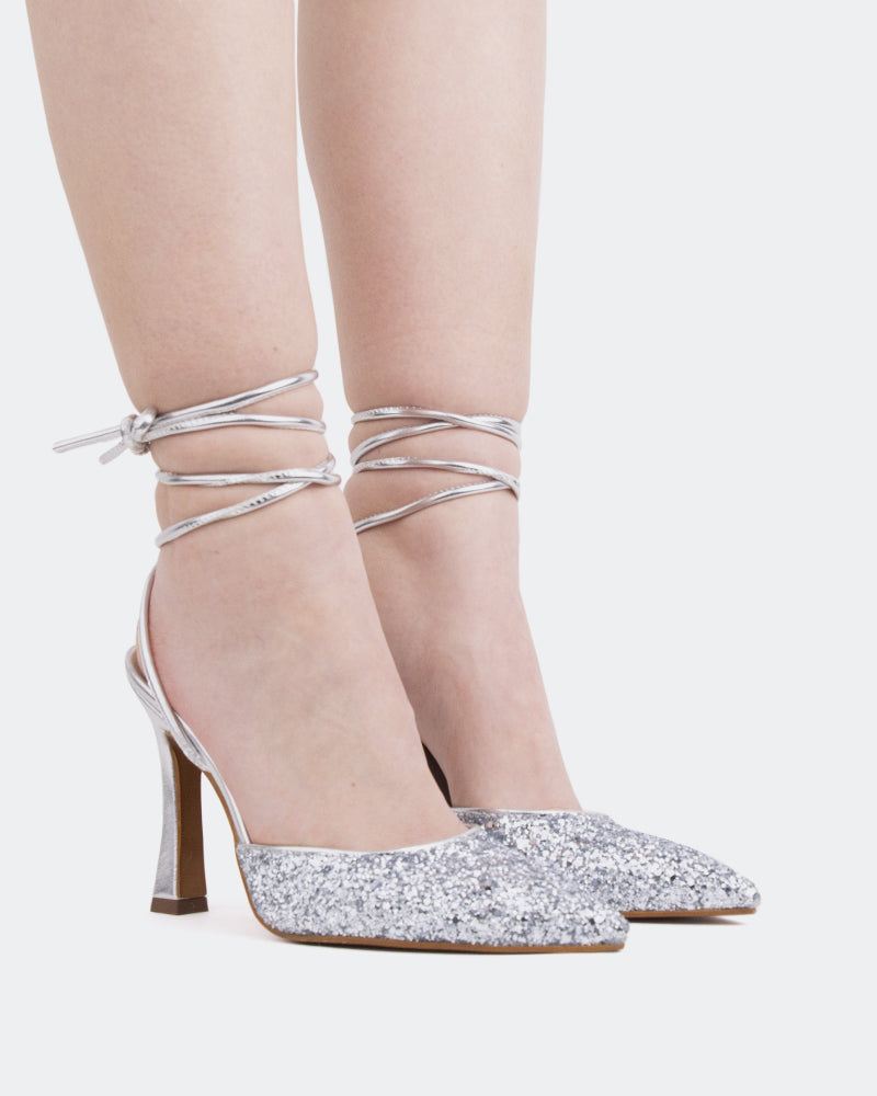 L'intervalle Cortes Argent Glitter/Briller Argenté Argent