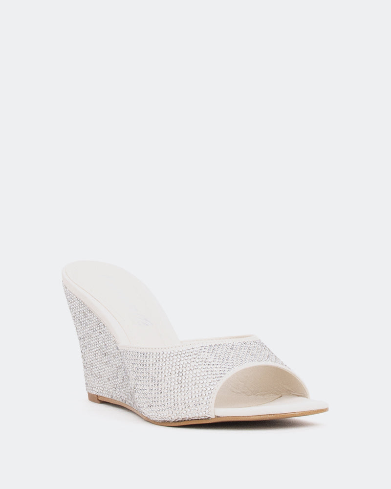 L'intervalle Crystal Blanc Cassé Suède /Suède Blanc Cas. Blanc