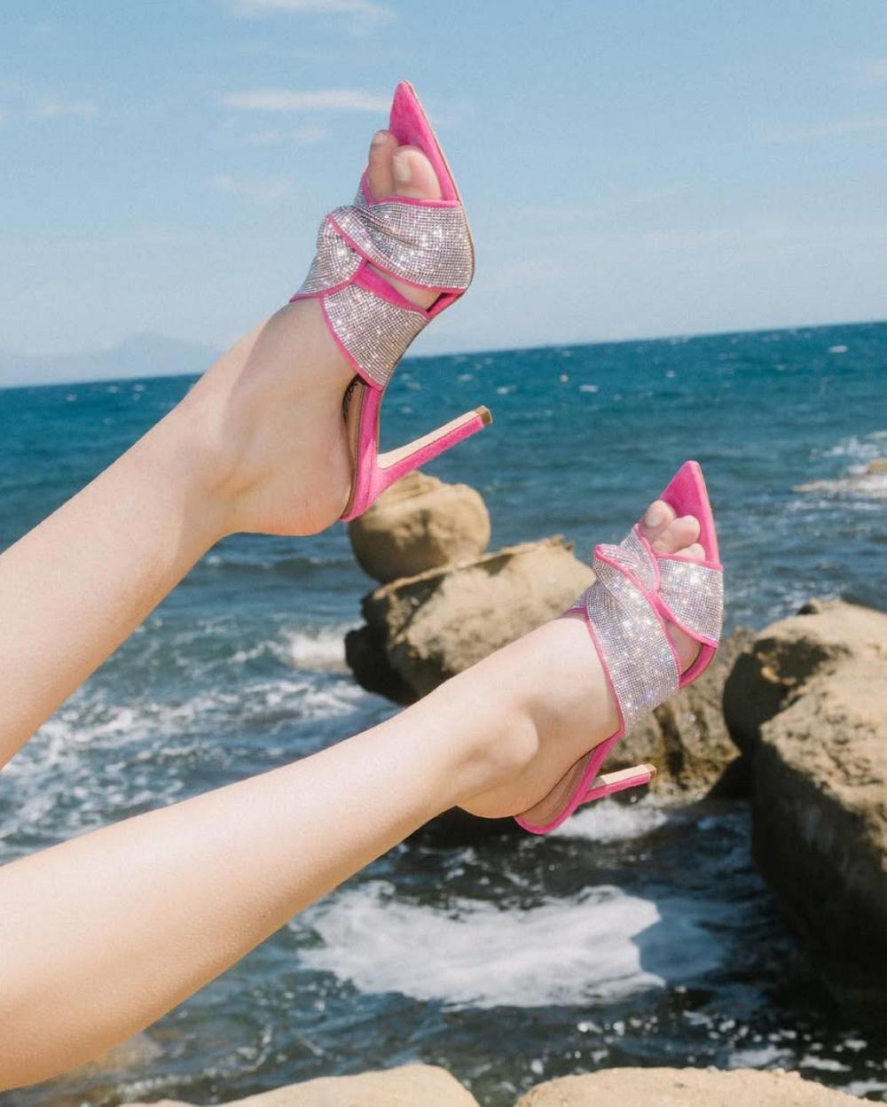 L'intervalle Diverso Fucshia Suède/Suède Fucshia Rose