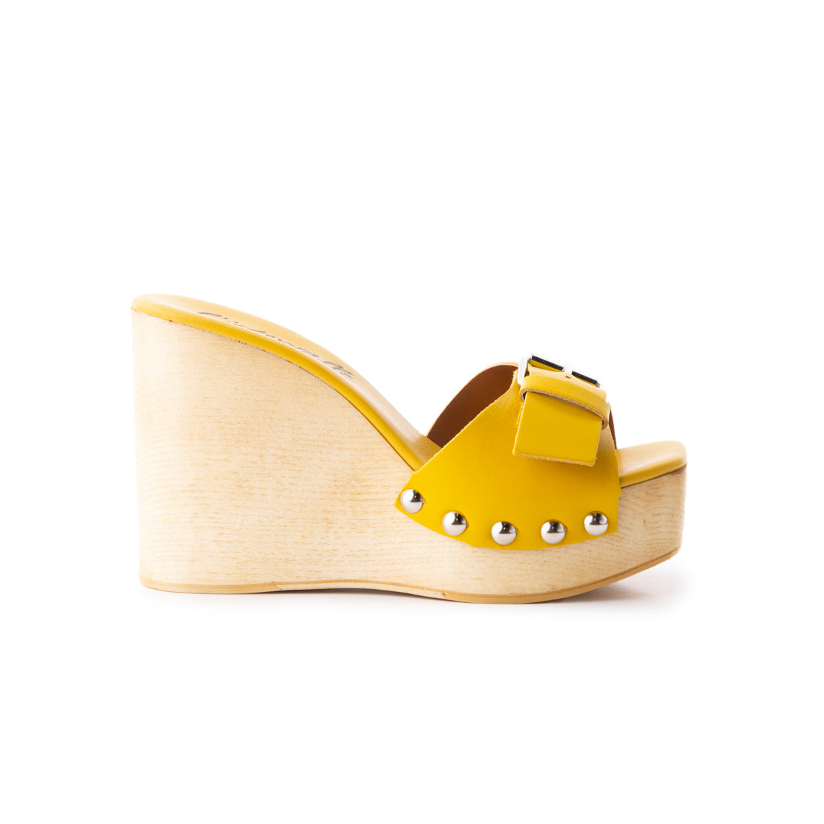 l'intervalle Adore Cuir Moutarde Jaune