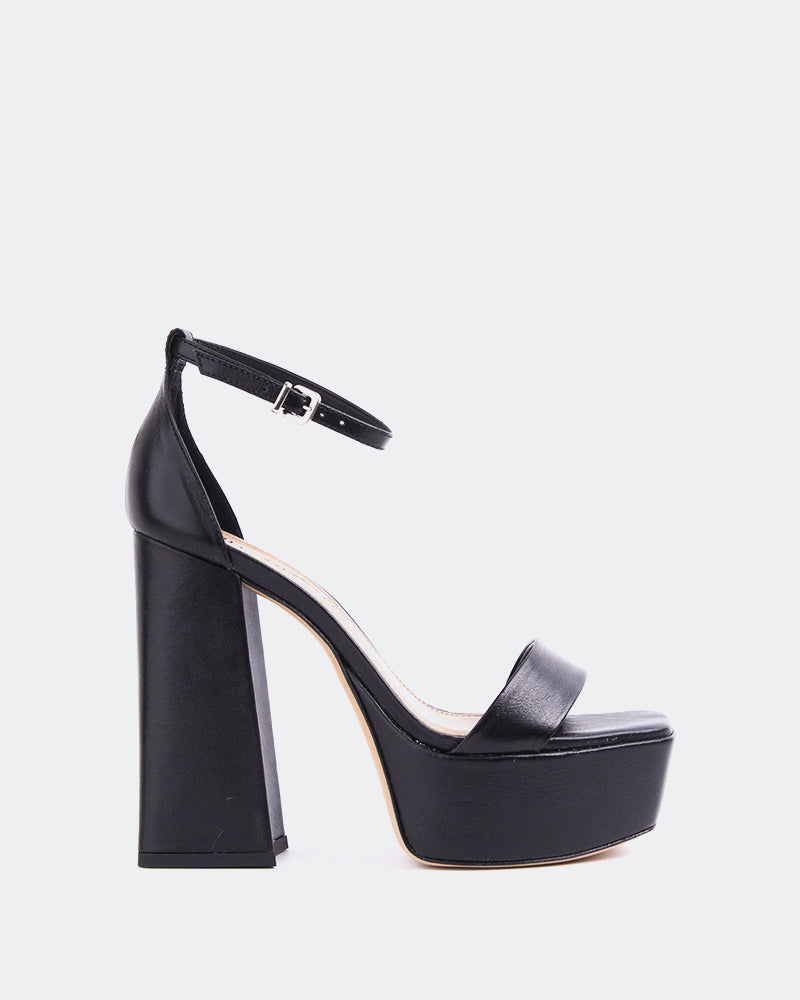 l'intervalle Adriene Noir Cuir Noir