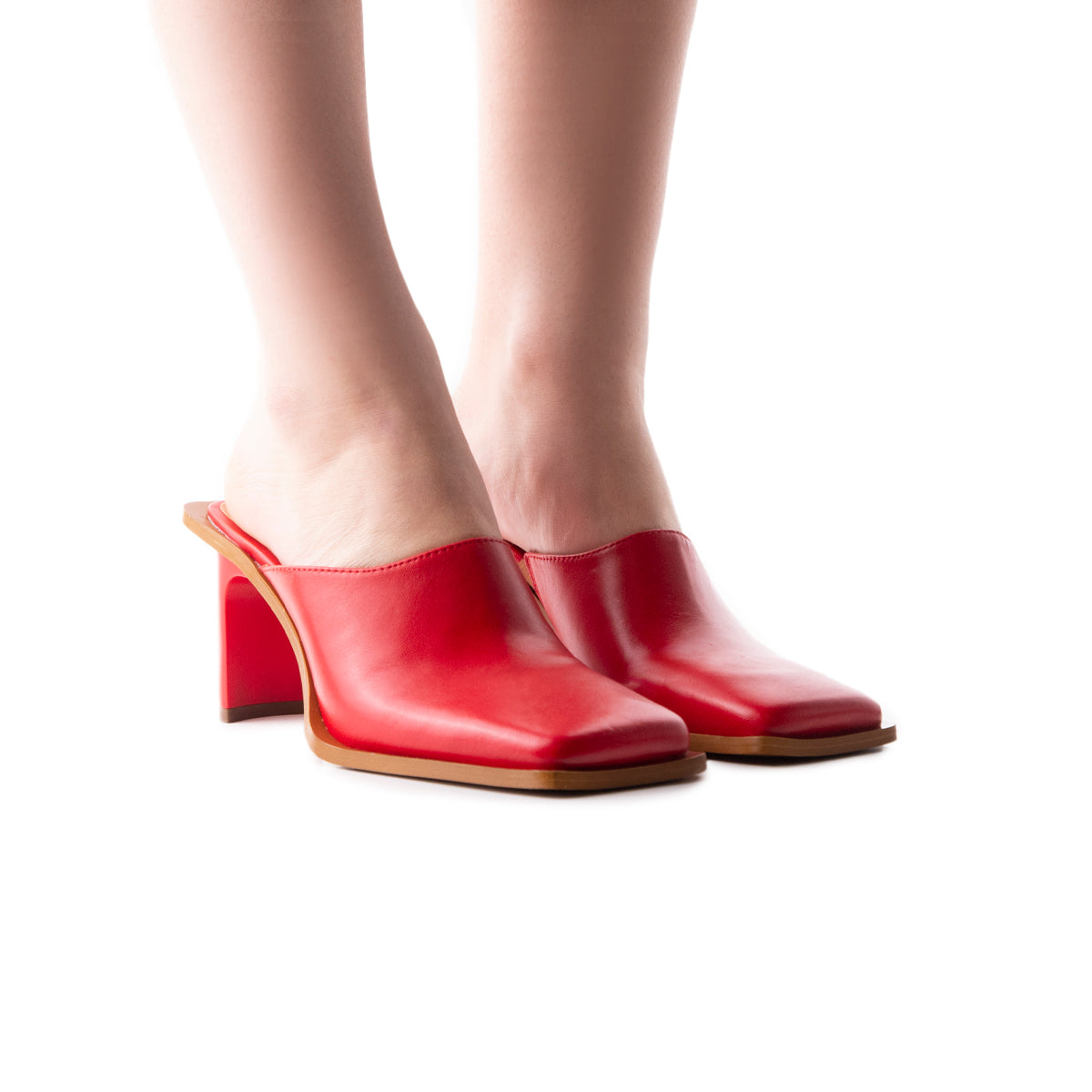 L'intervalle Aglaia Rouge Cuir Rouge