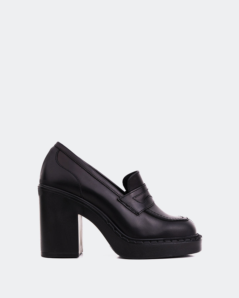 l'intervalle Allington Noir Cuir Noir