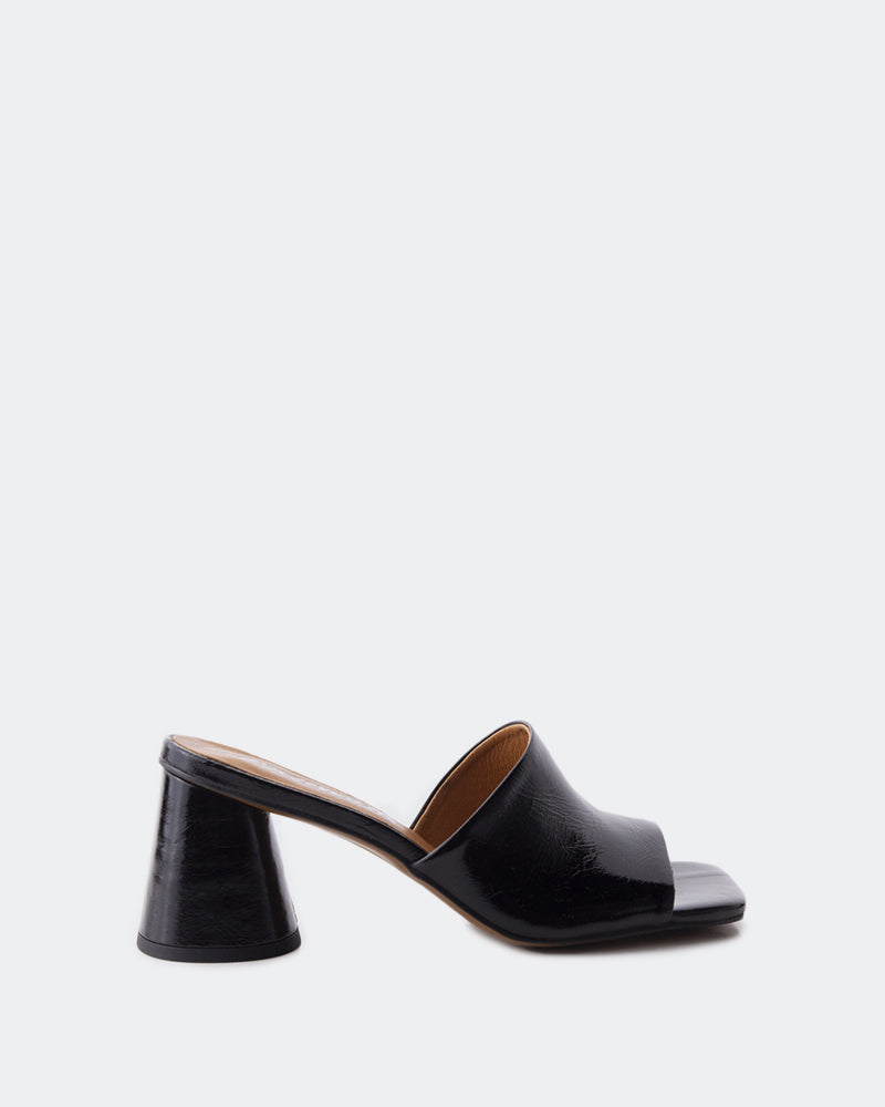 l'intervalle Alyki Noir Cuir Noir