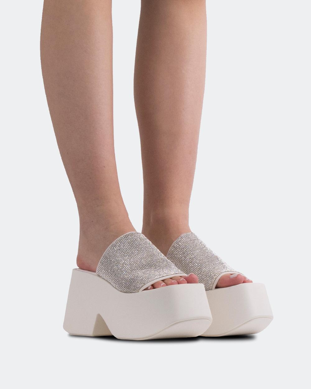 L'intervalle Ambrosio Blanc Strass Blanc