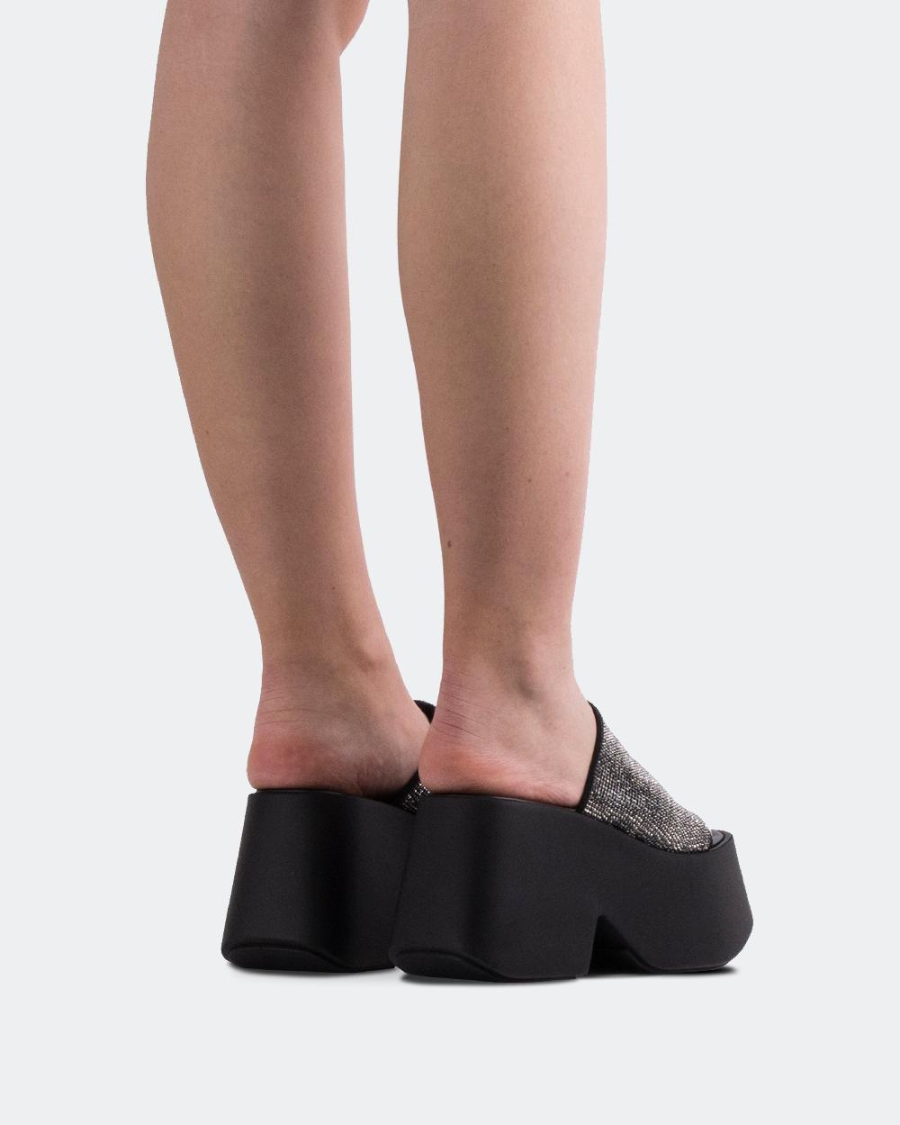 L'intervalle Ambrosio Noir Strass Noir