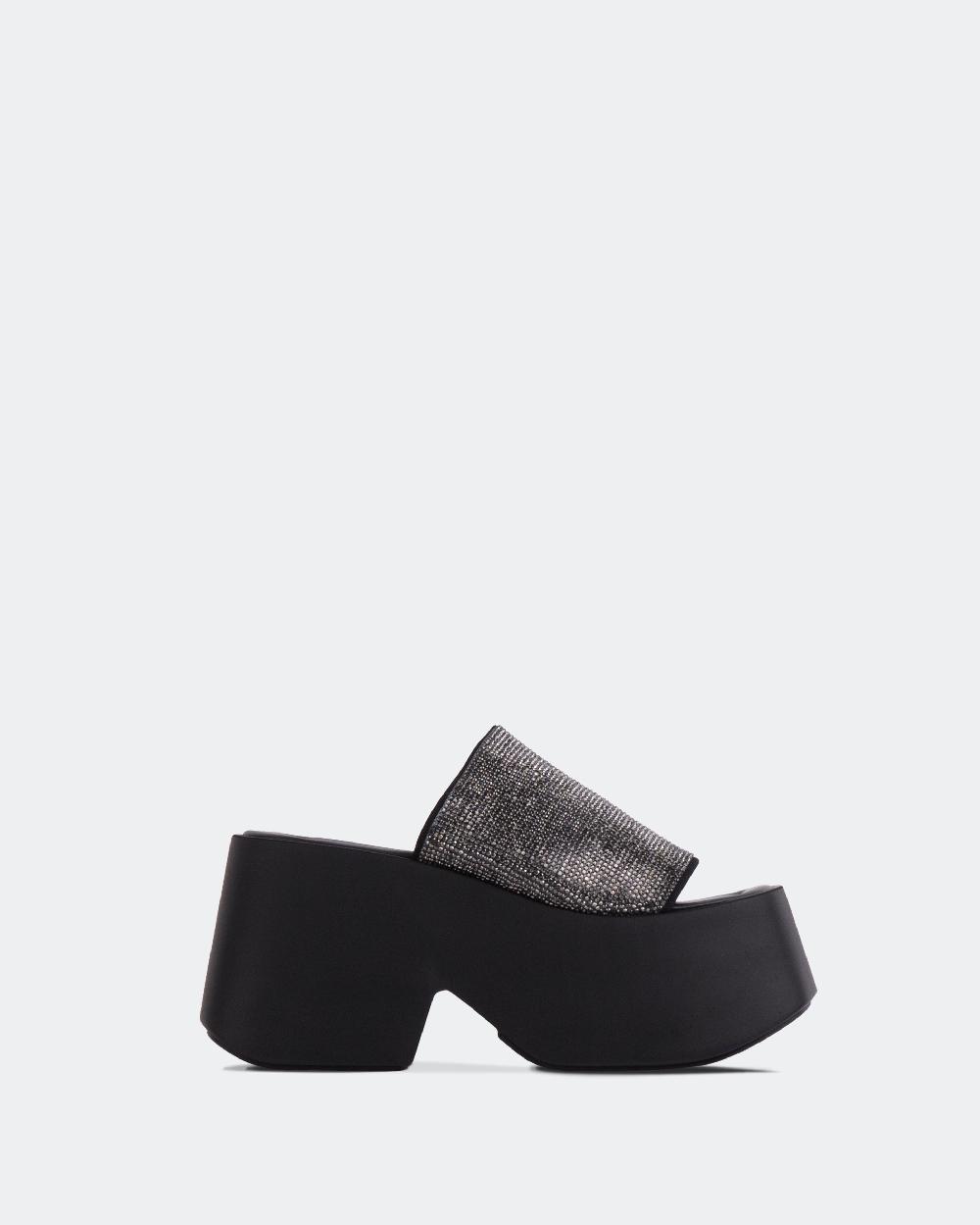 L'intervalle Ambrosio Noir Strass Noir