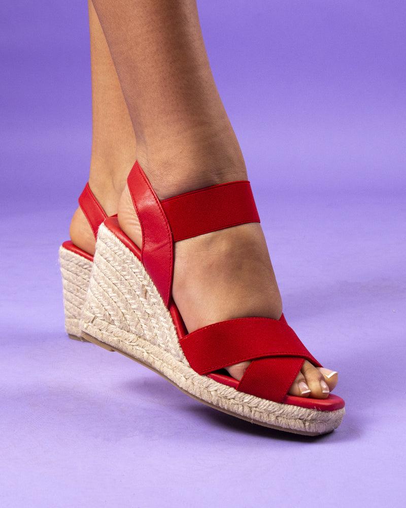 L'intervalle Americana Rouge Cuir Rouge