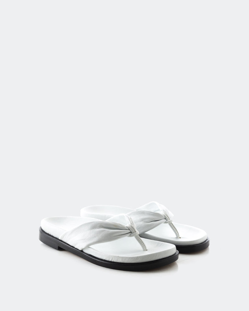 L'intervalle Aminta Blanc Cuir Blanc