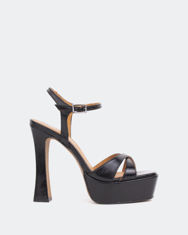 l'intervalle Anamika Noir Leatehr Noir