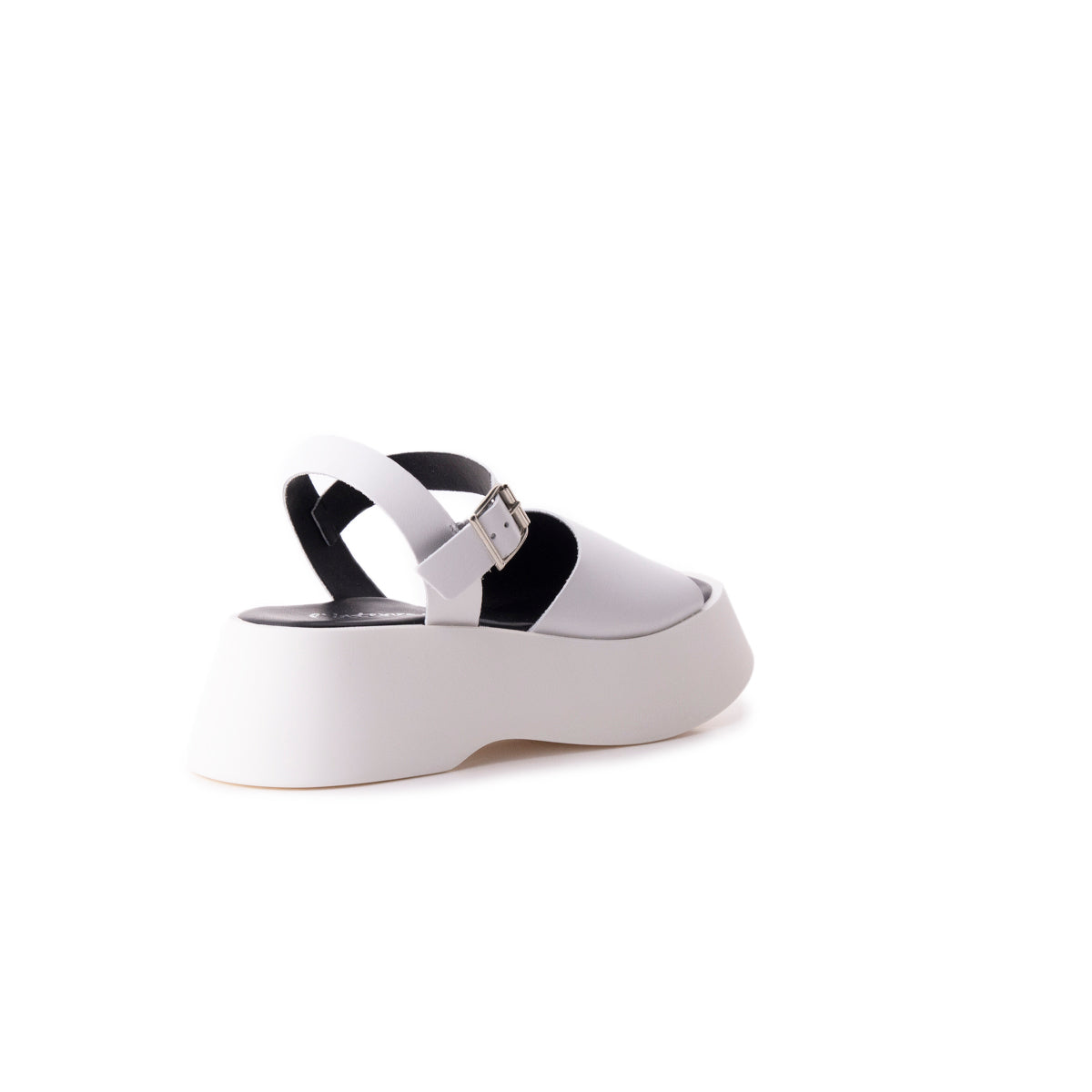 L'intervalle Aran Blanc Cuir Blanc