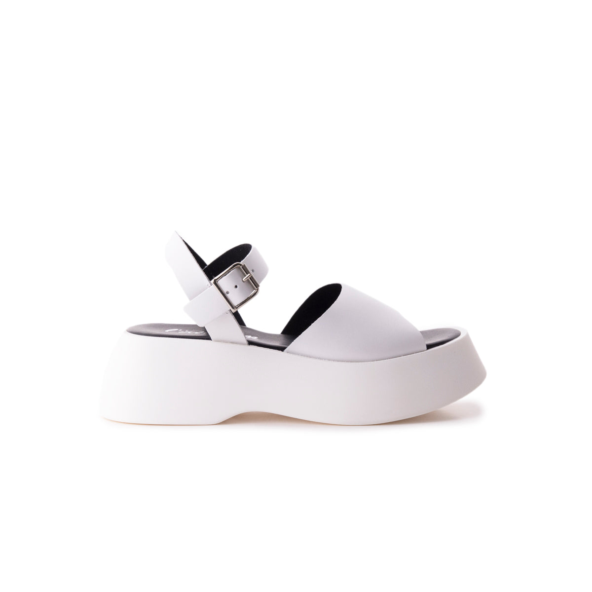 l'intervalle Aran Blanc Cuir Blanc