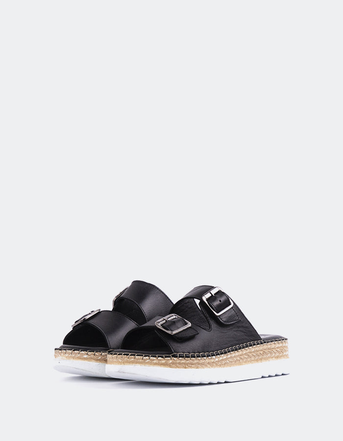 L'intervalle Arandel Noir Cuir Noir