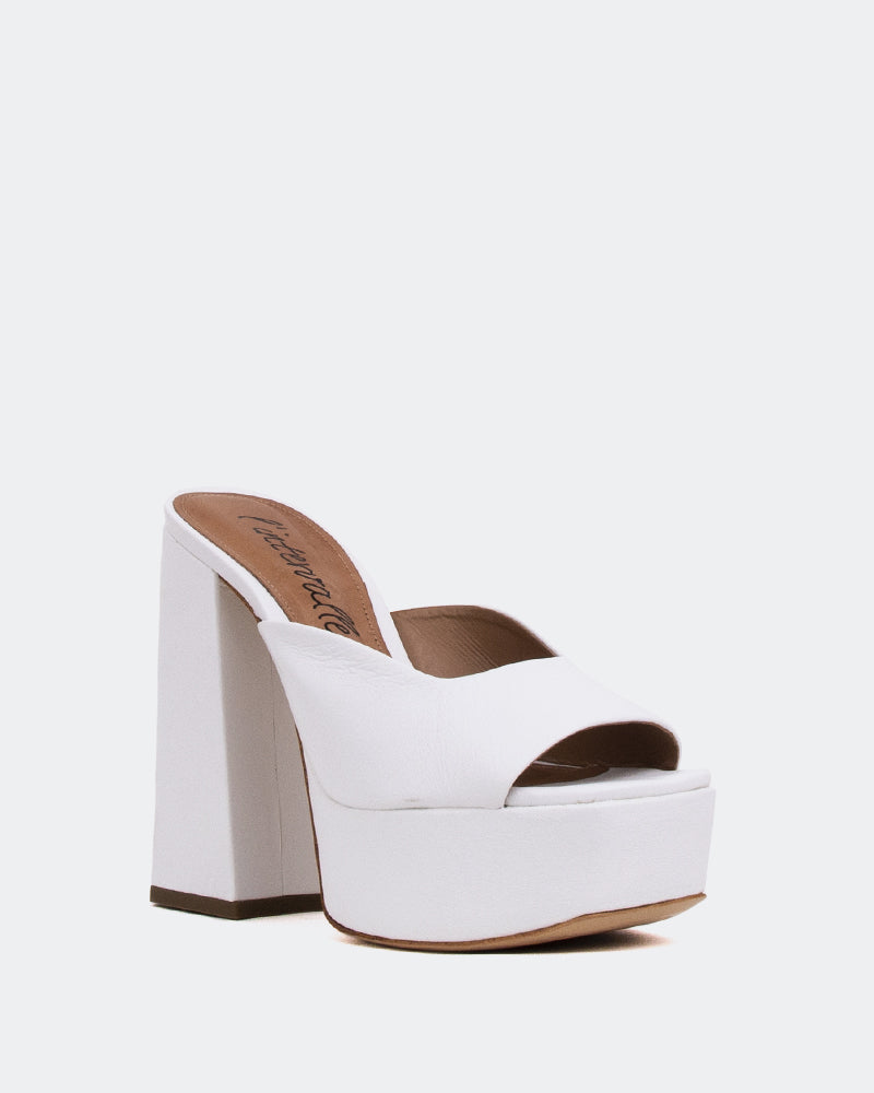 L'intervalle Asador Blanc Cuir/Cuir Blanc Blanc