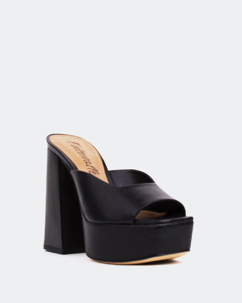 L'intervalle Asador Noir Cuir/Cuir Noir Noir