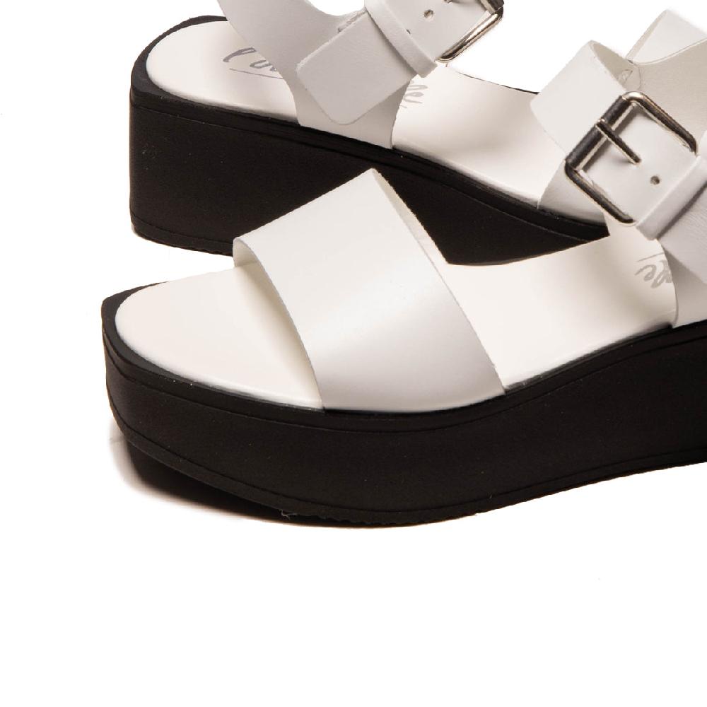 L'intervalle Avola Blanc Cuir Blanc