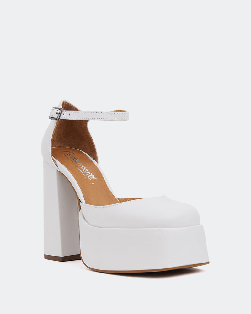 L'intervalle Azucar Blanc Cuir Blanc