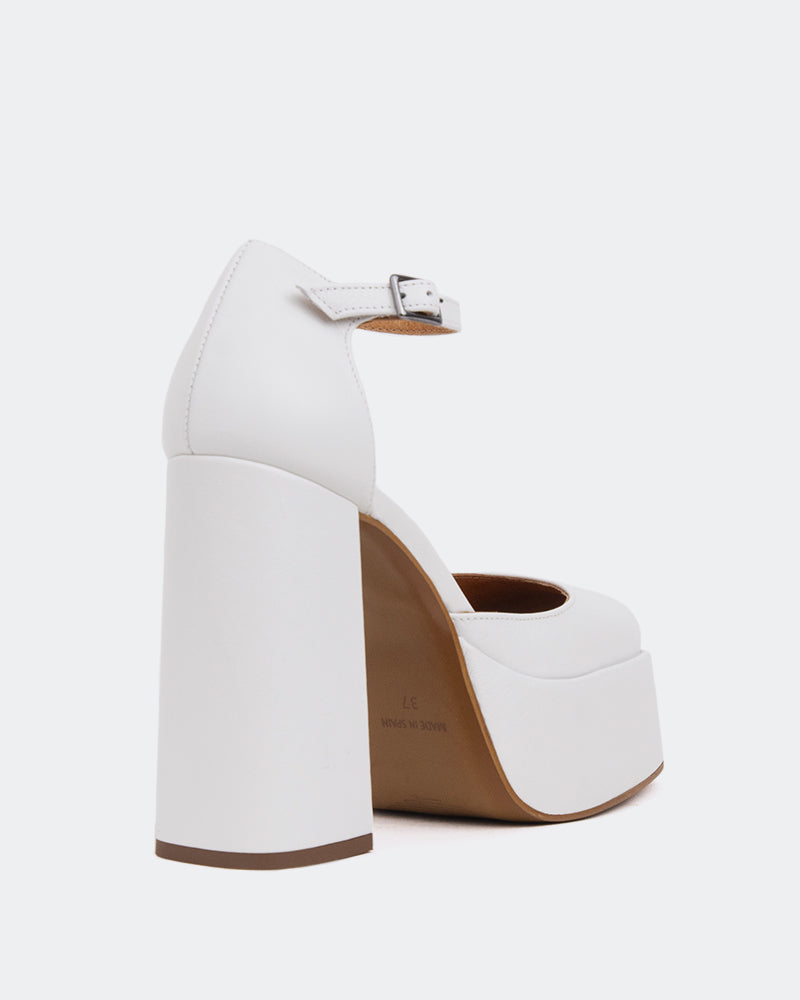 L'intervalle Azucar Blanc Cuir Blanc