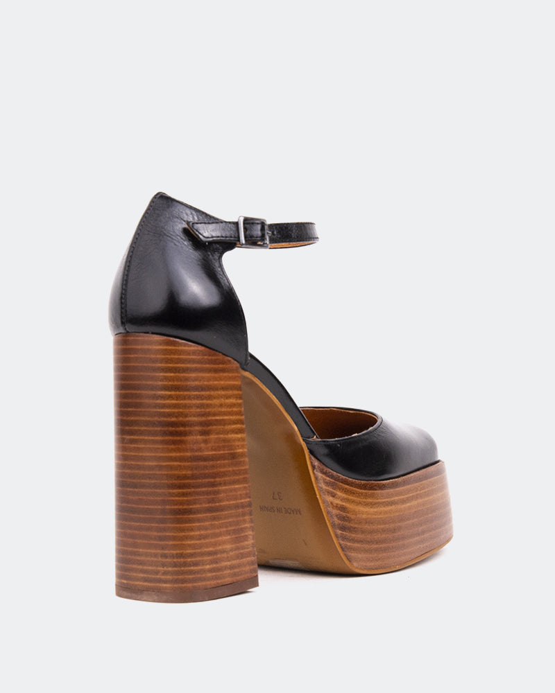 L'intervalle Azucar Noir Cuir Brun Noir