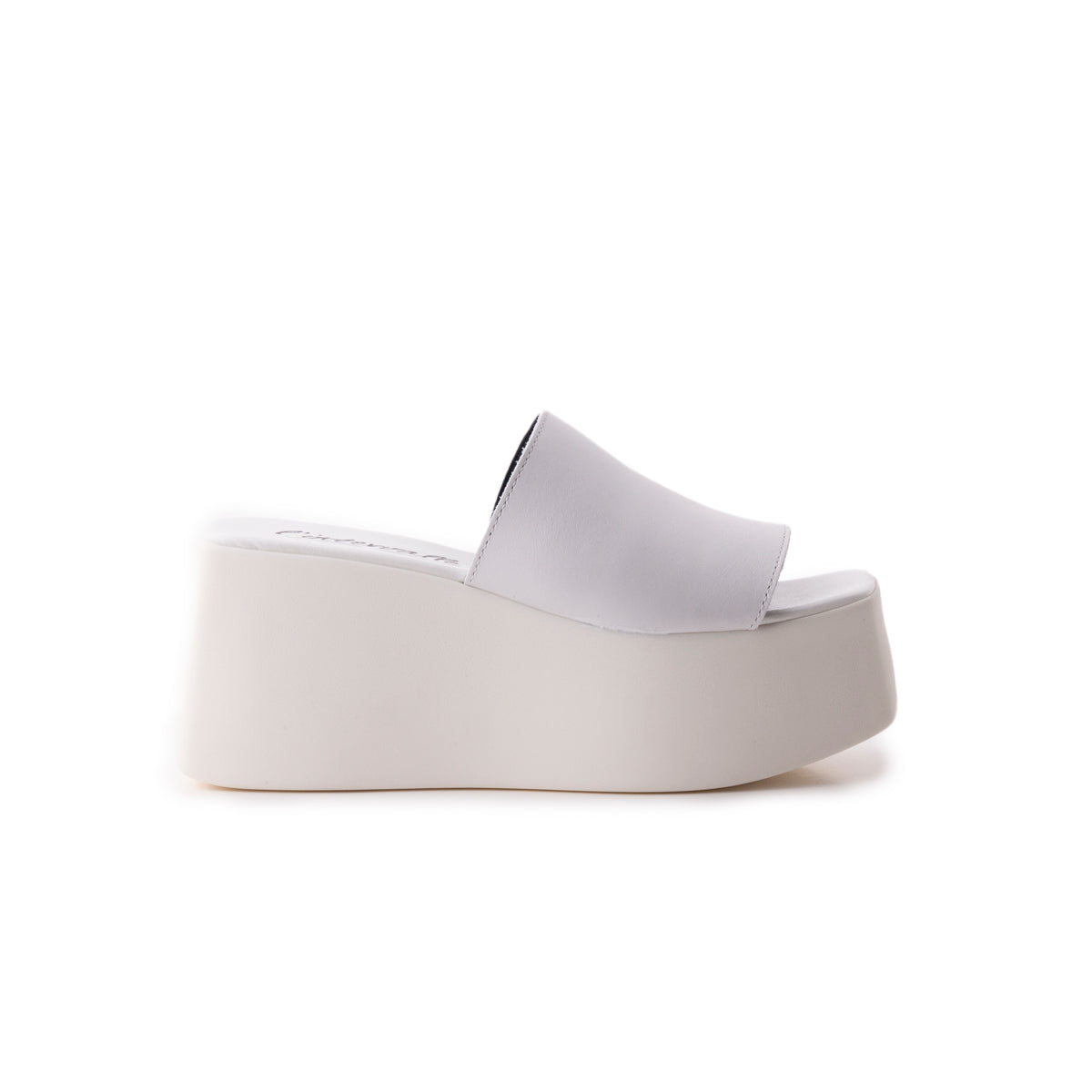l'intervalle Bae Blanc Cuir Blanc