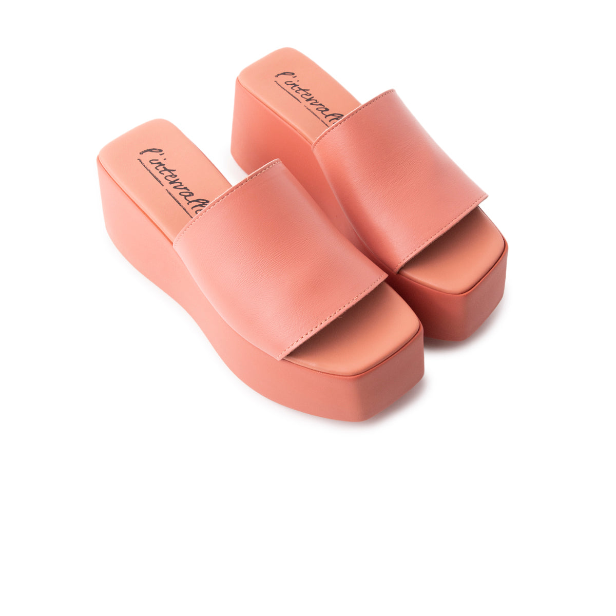 L'intervalle Bae Rose Cuir Rose