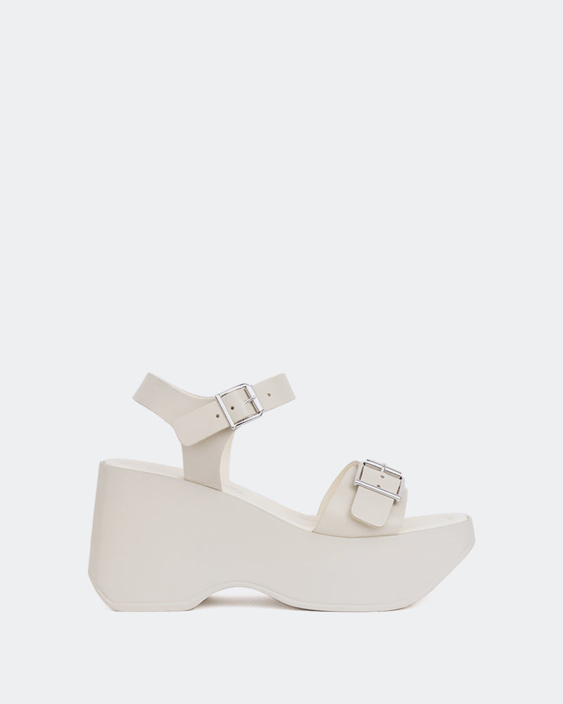 l'intervalle Banks Blanc Cassé Cuir Blanc