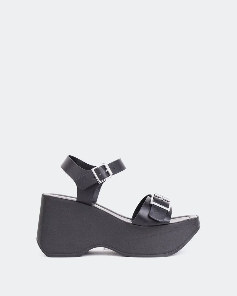 l'intervalle Banks Noir Cuir Noir